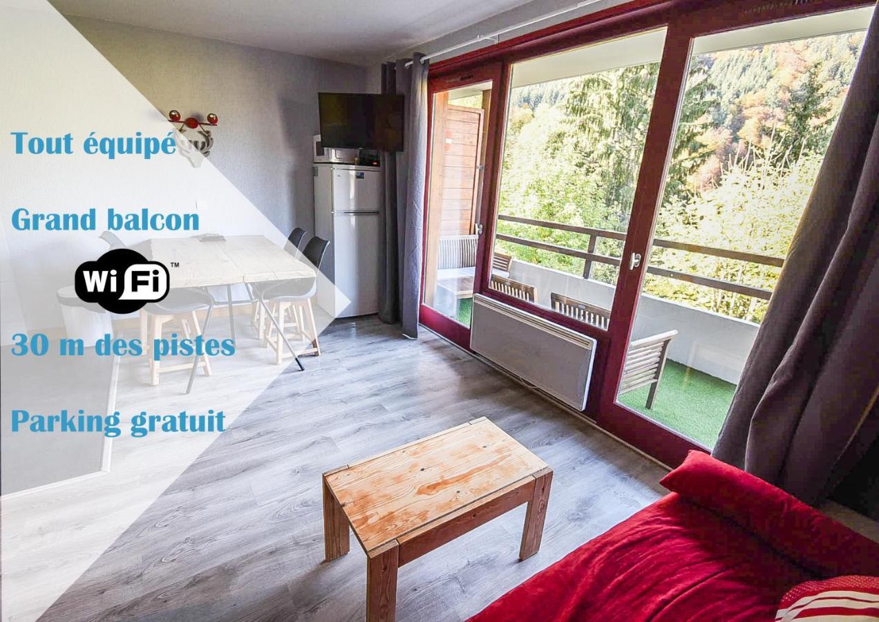 Le Relai S31 - Grand et lumineux studio avec coin montagne 4-6 pers, tout équipé, avec WIFI, à 30m des pistes avec un grand balcon, DRAPS NON COMPRIS Saint-Jean-dʼAulps Esterno foto